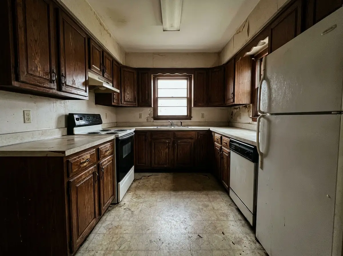 Outdated Long Island kitchen before renovation
